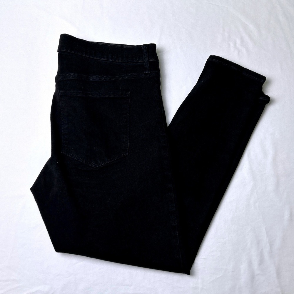 Gap Womens Favorite Jegging Mid Rise Skinny Black Denim Jeans Size 16/33 Stretch